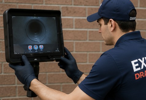 CCTV drain inspection by Express Drain Cleaning licensed plumbers CCTV drain inspection by Express Drain Cleaning licensed plumbers
